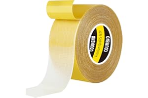 COUMENO Double Sided Tape Heavy Duty 1.2inX 66FT Super Thin Double Sided Adhesive Strong Sticky Mounting Tape for Fixed Carpe