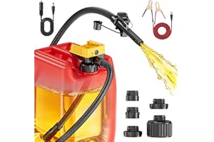 Ecarke 5 GPM Cordless Fuel Transfer Pump for Gasoline Diesel, Portable Gas Can Pump with Auto Shut-Off & Beep Alert, Compatib
