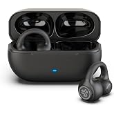JLab, Flex, Open Ear Earbuds, Clip On True Wireless Bluetooth Earbuds, Black