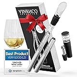 Wine Chiller Set with 2 Chill Rods + Foil