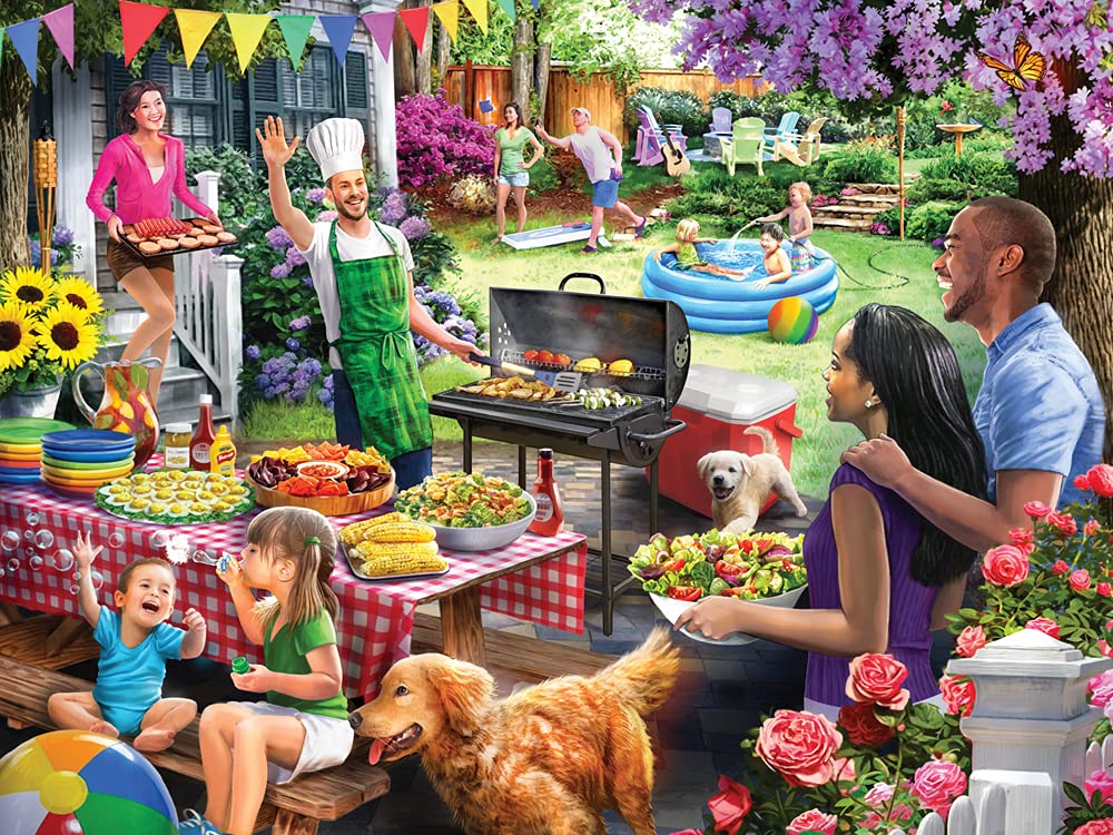 Vermont Christmas Company Backyard BBQ Jigsaw Puzzle 550 Piece