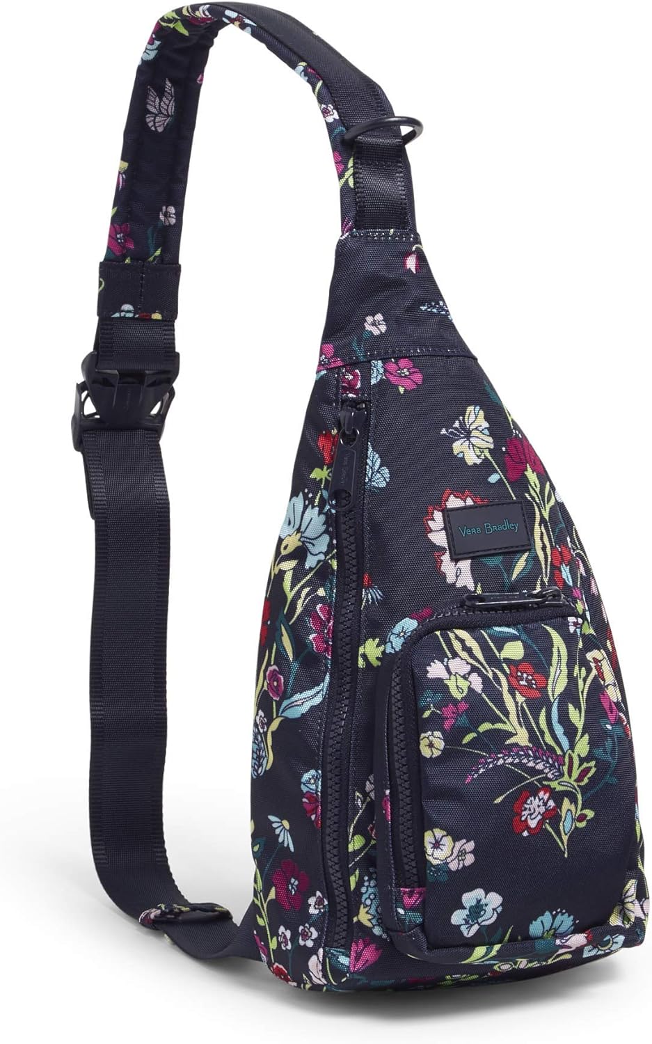 Vera Bradley Women's Recycled Lighten Up Reactive Mini Sling Backpack Bookbag, Itsy Ditsy Floral, One Size: Clothing