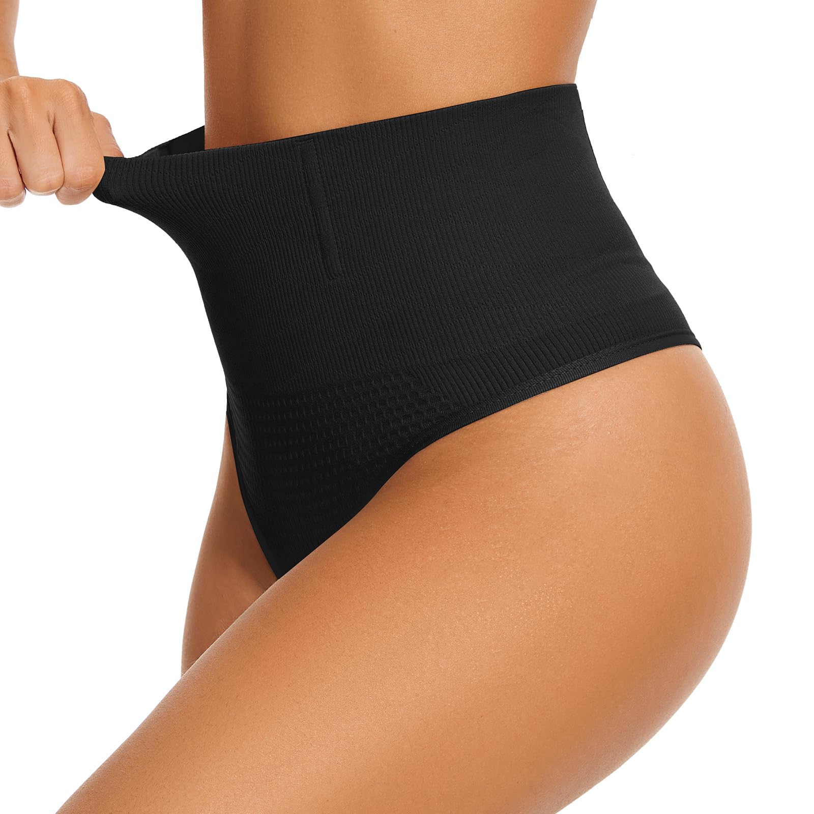 Photo 1 of AliyaFeng Tummy Control Thong Shapewear for Women High Waisted Thong Seamless Shaping Underwear Body Shaper Panties large