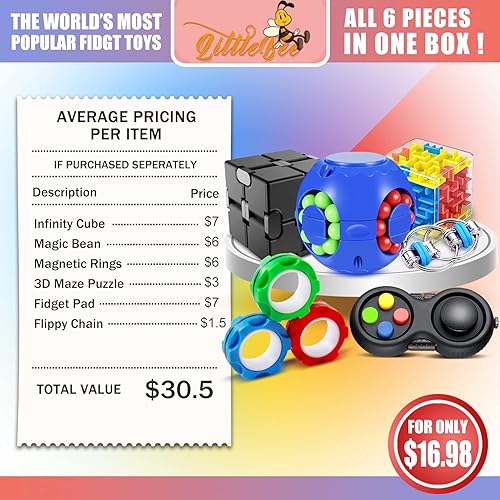 Fidget Toy Pack for Kids Adults, Sensory Fidget Toys Set