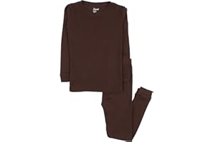 Leveret Kids Pajamas Boys & Girls Solid Colors 2 Piece Pajama Set 100% Cotton (Size 2-14 Years)