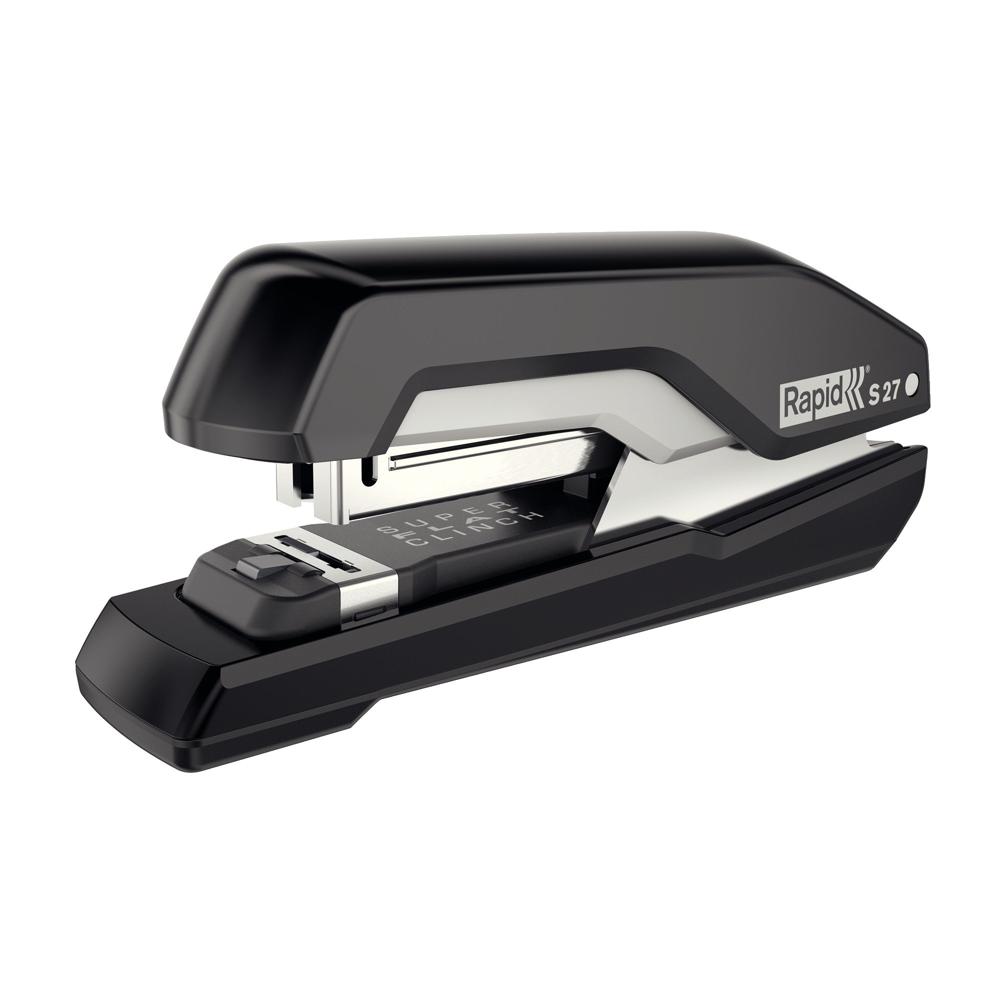 Rapid Supreme S27 Half Strip Stapler, 30 Sheet Capacity, Super Flat Clinch Stapling, Black/Grey, 5000540