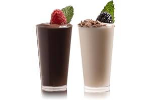 Zappy Elegant Disposable Plastic Straight Wall Shooter Glasses 3 Oz: Clear Pack of 50 Tumblers - Tasting Sample Dessert Shooters Champagne Wine Beer Shot Glass Parfait Souffle Jello Tumbler Party Cups