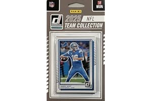 SCORE Detroit Lions 2025 Donruss Factory Sealed Team Set Featuring Jared Goff, Jahmyr Gibbs, Sam LaPorta and Calvin Johnson with Rated Rookie Cards of Isaac TeSlaa and Tyleik Williams Plus