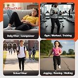 Bonjour Kids Joggers Fleece School Tracksuit Bottoms Black 3-13 Years view 5
