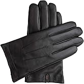 Downholme Classic Leather Cashmere Lined Gloves for Men