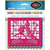 Unique Disney Coco Party Block Banner (8 Ft.) - Multicolor Paper, Perfect for Celebrations - 1 Pc.
