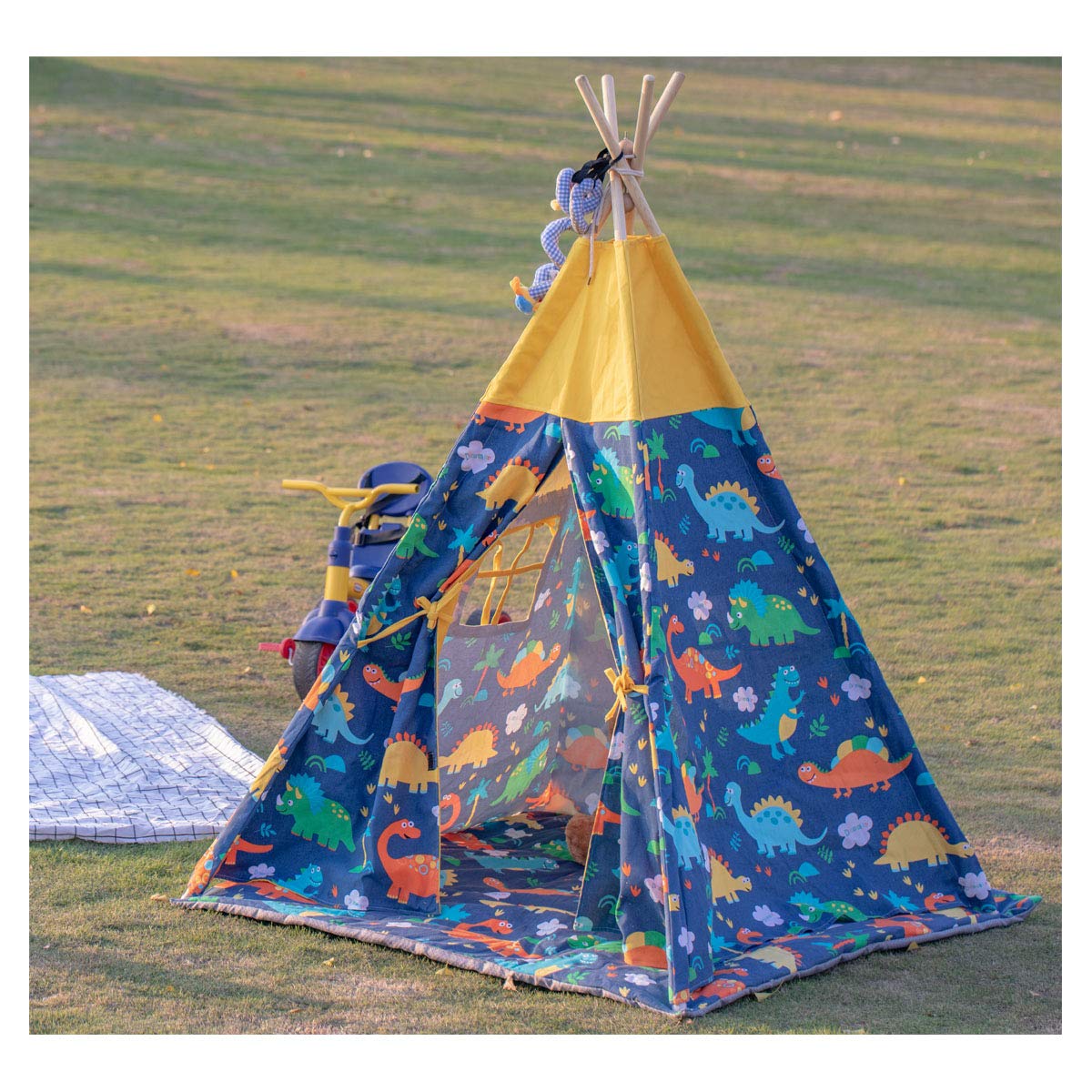 dinosaur teepee tent