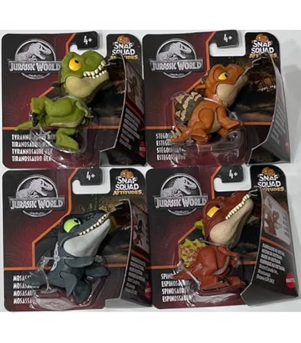 JURASSIC WORLD SNAP Squad Camp Cretaceous Velociraptor Blue New Mattel...