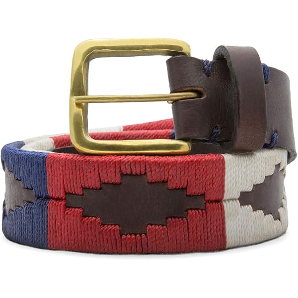 GauchoLife Embroidered Leather Polo Belt – Hand-Stitched  display picture 1