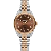PASCAL Timeless Classic Diamond Watch for Women Men, Swiss Quartz | Lab-Grown Diamonds, Sapphire Crystal, Stainless Steel Strap, 10 ATM Waterproof, Luxury Watch Gift