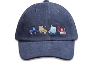 EDCYF Kids Boys Girls Embroidered Baseball Caps Baby Sun hat Toddler Dinosaur Trucker Hats Summer Hats（3-8years