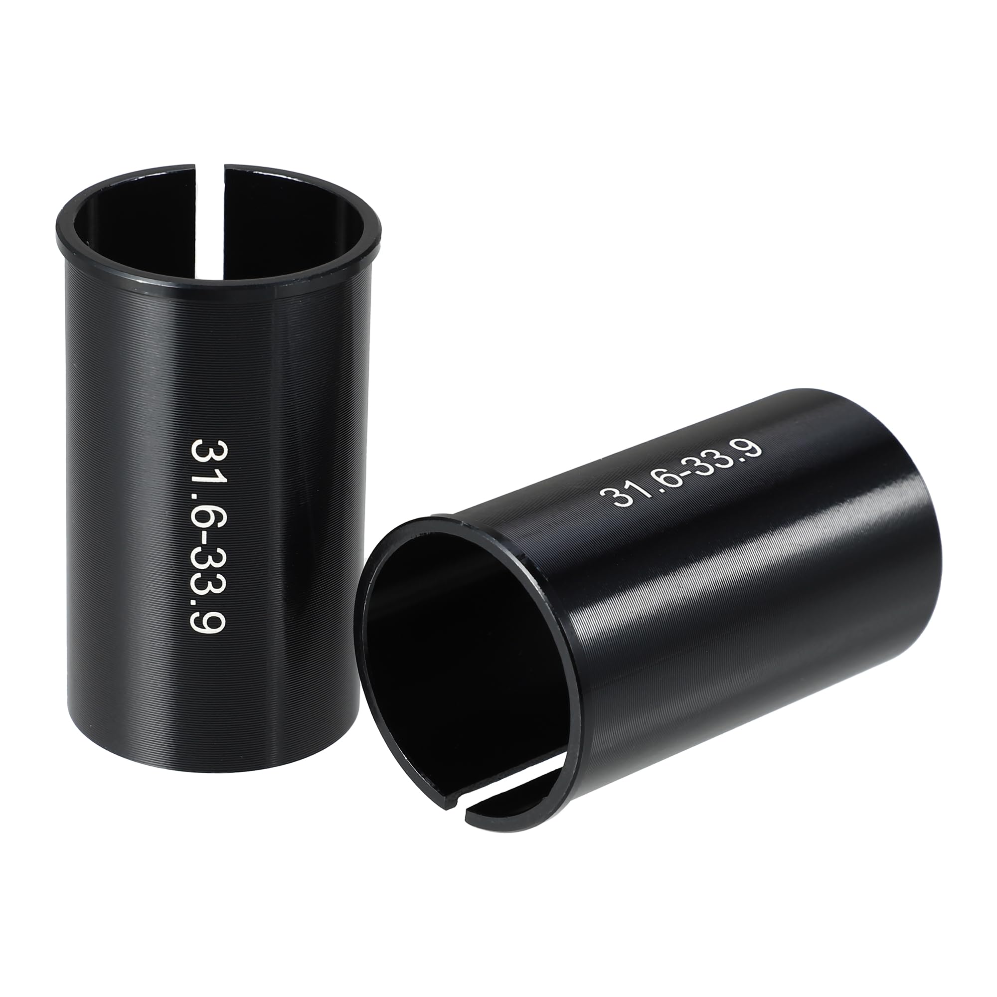 X AUTOHAUX 2 Pcs 31.6mm to 33.9mm Bike Seat Post Tube Adapter Reducing Sleeve