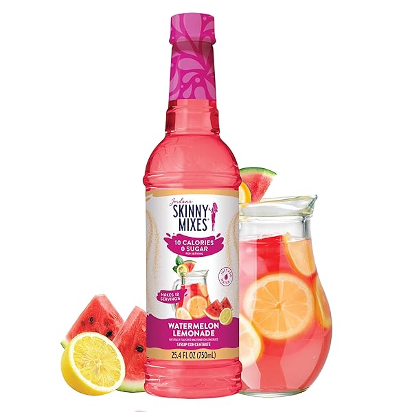 JORDAN’S SKINNY MIXES SUGAR FREE SYRUP, WATERMELON LEMONADE,...