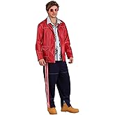Fight Club Tyler Durden Adult Costume with Jacket, Shirt, Pants, Wig, and Glasses for Halloween - Officially Licensed