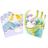 Hallmark Easter Cards Assortment, Chicks and Easter Basket (6 Cards with Envelopes)