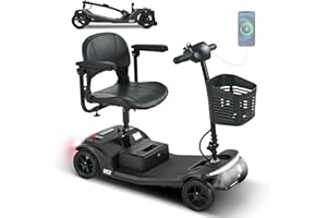 330lbs Max Weight, Electric Mobility Scooter for Adults 4 Wheel Mobility, 10-15miles Per Charge Electric Powered Wheelchair P