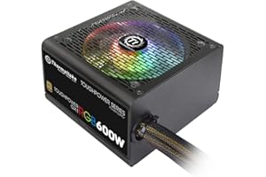 Thermaltake Toughpower GX1 RGB 600W Gold SLI/Crossfire Ready Continuous Power RGB LED ATX12V v2.4 / EPS v2.92 80 Plus Gold Ce