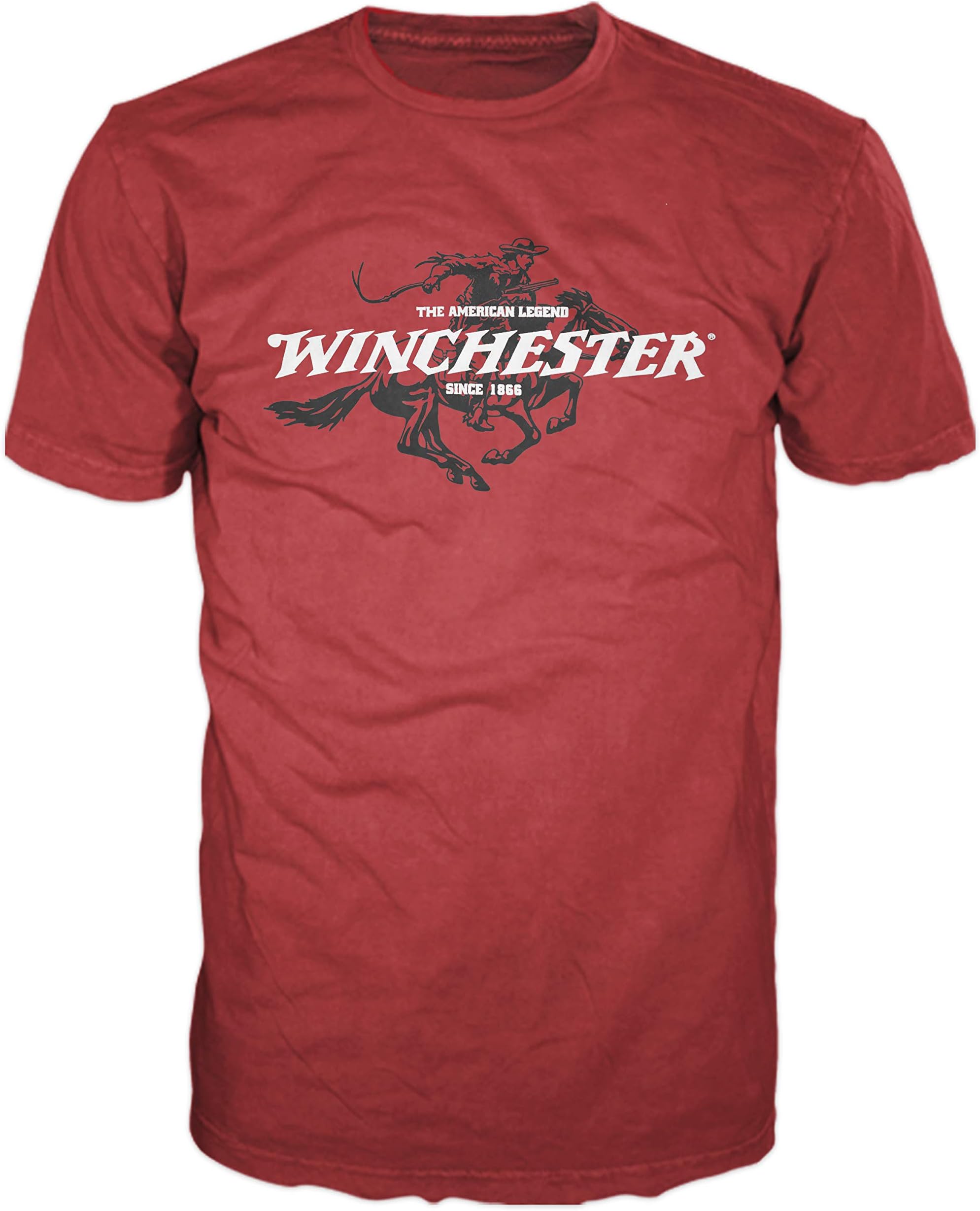 Winchester Official Legend Rider Men's Graphic Short Sleeve T-Shirt Red