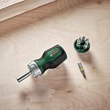 Bosch Stubby Ratchet Screwdriver with 6 Bits 50 Nm Magnetic Bit Holder view 6
