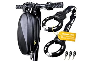 Electric Scooter Lock Anti Theft, Scooter Accessories, Heavy Duty 8mm Chain Lock 75cm (29.5") with Bag, for Scooter, Motorcyc