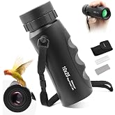 Astromania Monocular Telescope High Power Compact Monocular for Adult 10x25 | High Powered Monocular with Hand Strap, Multi-Coated Optics BAK7 Prism, Twist-Up Eyecup, Bird Watching Hunting Camping Hiking