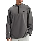 K-Swiss Men's Quarter Zip Pullover - Mock Neck Sweatshirt Golf Casual Long Sleeve Shirt