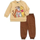 Disney Christmas Fleece Sweatshirt and Pants Outfit Set Newborn to Big Kid Sizes (Newborn - 10-12)