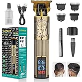 NAYOUN T-Blade Trimmer for Men Professional Hair Clippers Barber Beard Trimme Hair Trimmer with LCD Display T Liners Cordless Zero Gapped Shavers Edgers Clipper for Hair Cutting