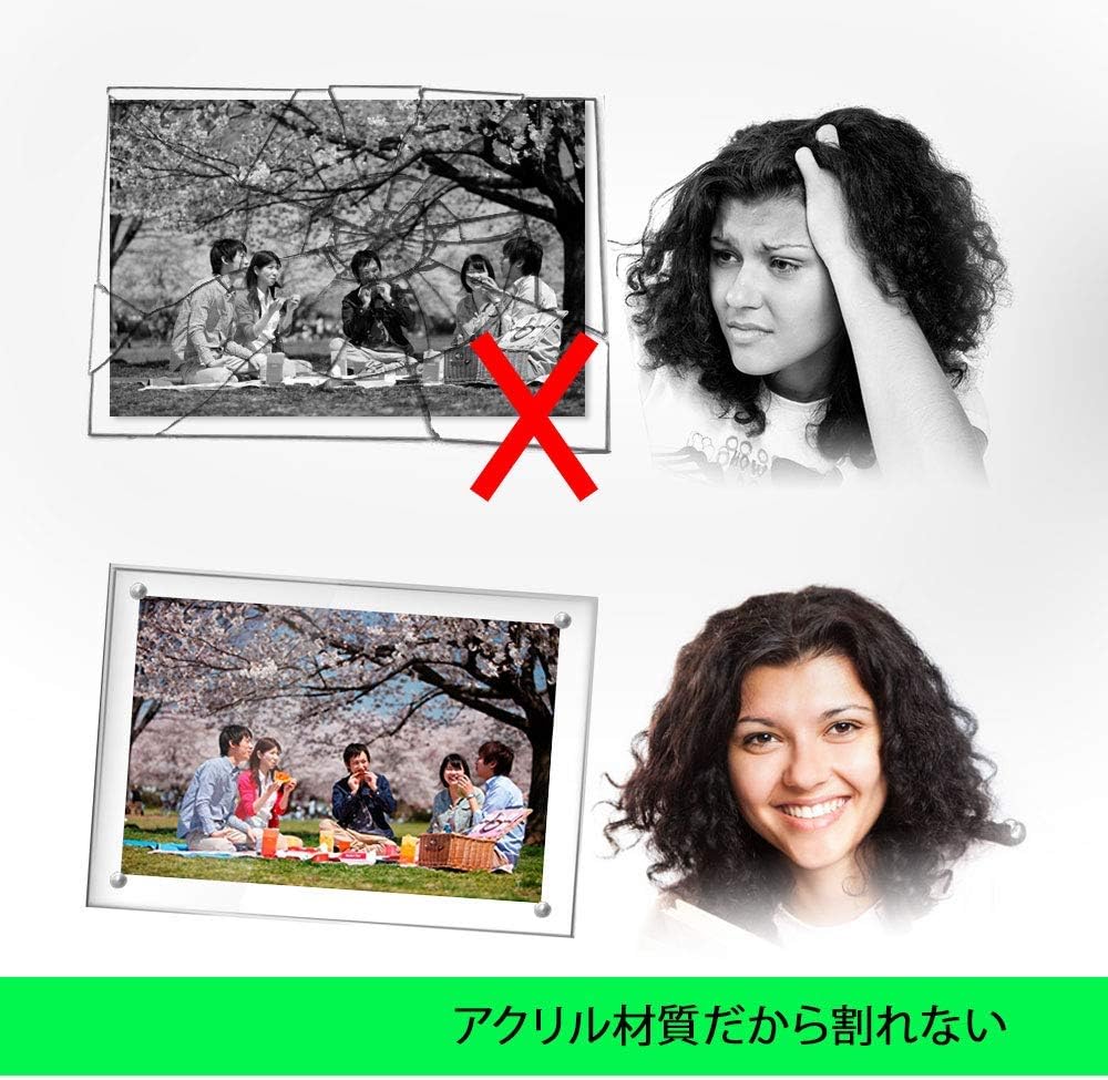 Amazon Lapeno アクリルフォトフレーム A3 写真立て 額縁 Uvカット 壁掛け スタンドタイプ 2way 両面クリア ピクチャー フレーム 写真入れ 色紙額 記念写真 卒業式 花見 入社式 お洒落 ピクチャーフレーム 内寸 4 297mm フォトフレーム 通販