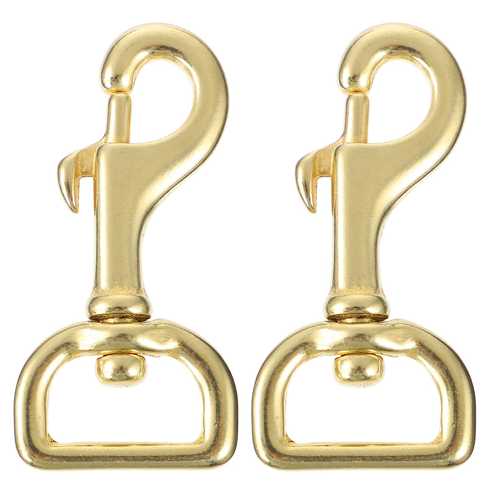 YARNOW 2Pcs Swivel Bolt Snap Hooks Solid Brass Heavy Duty Rotating Eye Clips for Pet Leashes Scuba Diving and Outdoor Use