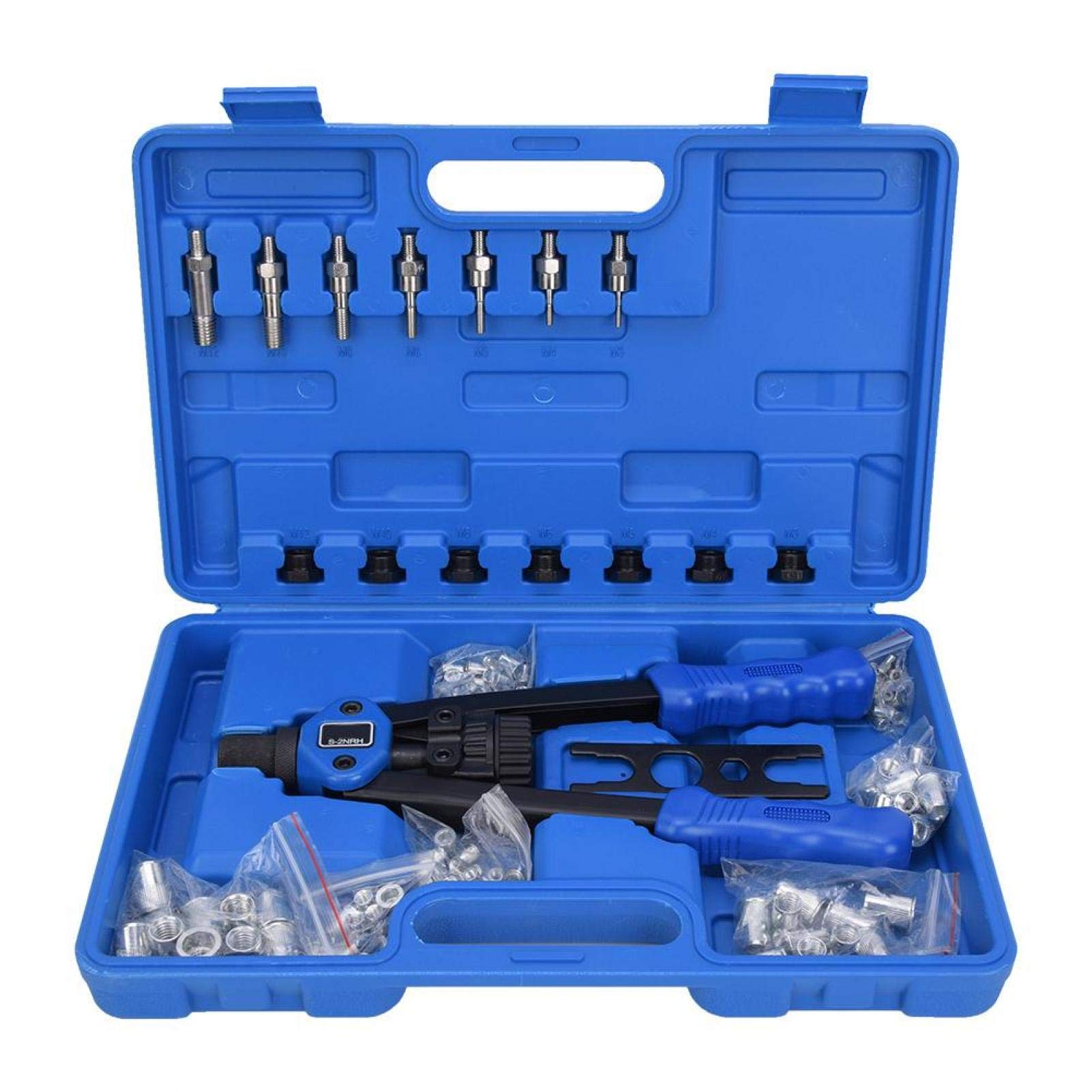 125 Hand Rivet Nut Tool Kit,Manual Rivet Nut Gun Insert Hand Tool,Threaded Riveter Gun Riveter Tool,M3 M4 M5 M6 M8 M10 M12,Long Service Life