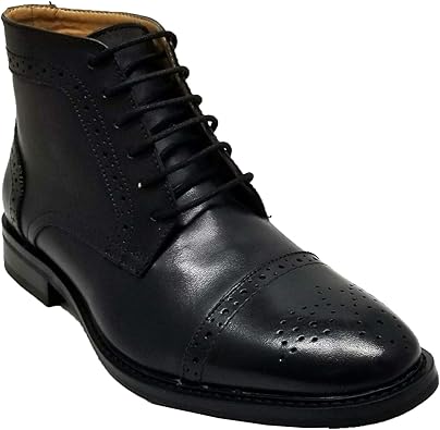mens dress ankle boots black