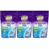 Wizard KABOOM Toilet Bowl Pods 10-Count/Bag - Total 30 Pods, cleans and deodorizes with a fresh scent (pack of 3)