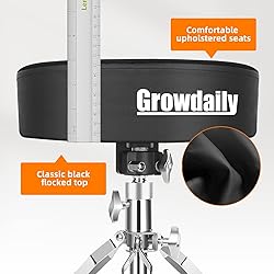 GrowDaily Drum Throne Seat,Adjustable Stool Drum