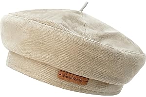 YeeHeen Beret Hats Artist Hat Solid Color French Beret for Women Men