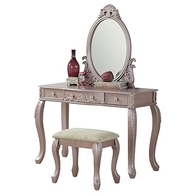 Buy BOBKONA PDEX- Vanity Table, Rose Gold at Ubuy Zambia