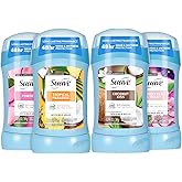 Suave Antiperspirant Deodorant for Women Variety 4-Pack – Powder, Tropical Paradise, Coconut Kiss, Sweet Pea & Violet, Anti-Staining Invisible Solid, Talc-Free, 1.2 Oz Ea