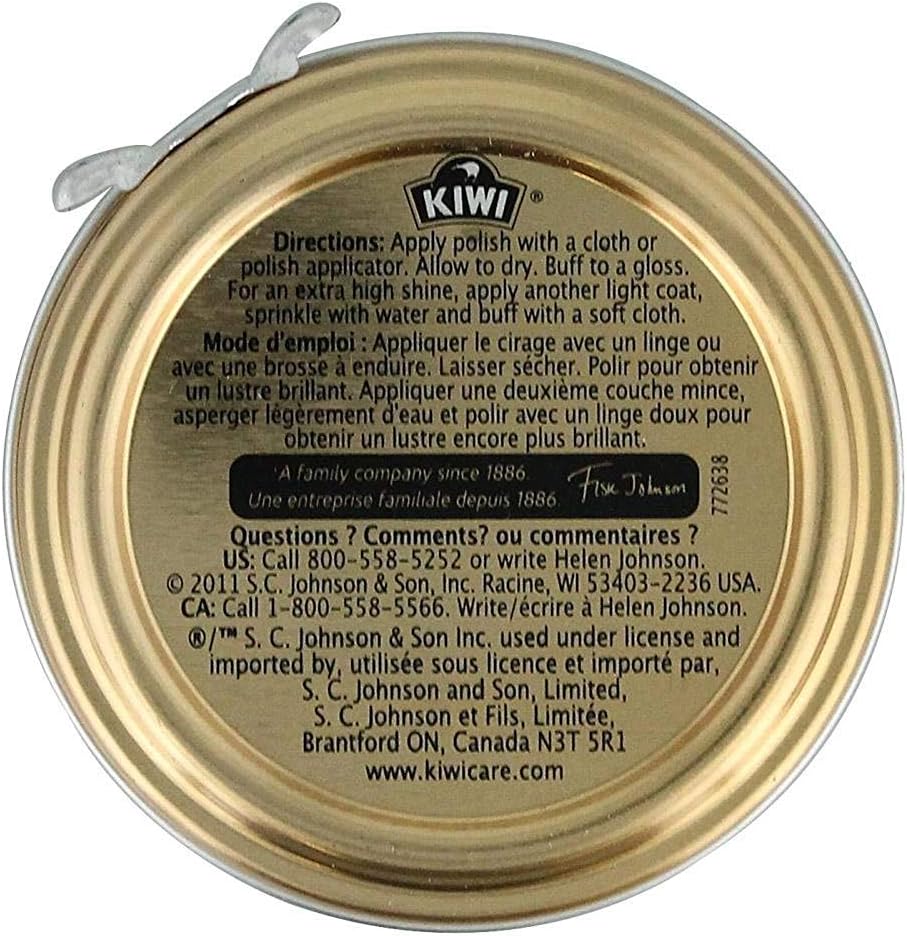 KIWI White Shoe Polish and Shine | Leather Shoe Cleaner for Dress Shoes and Boots | Carnauba Wax | 1 1/8 Oz: Home & Kitchen
