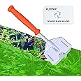 FL!PPER Flipper Platinum Aquarium Algae Scraper | Glass & Acrylic Tank Cleaner with Serrated Blade for Efficient Aquarium Maintenance (10” Rigid Shaft)