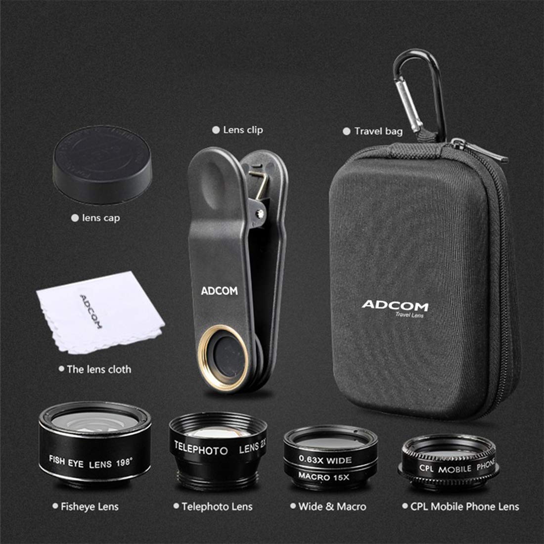 5 in 1 Mobile Phone Camera Lens Kit Compatible Amazon.in