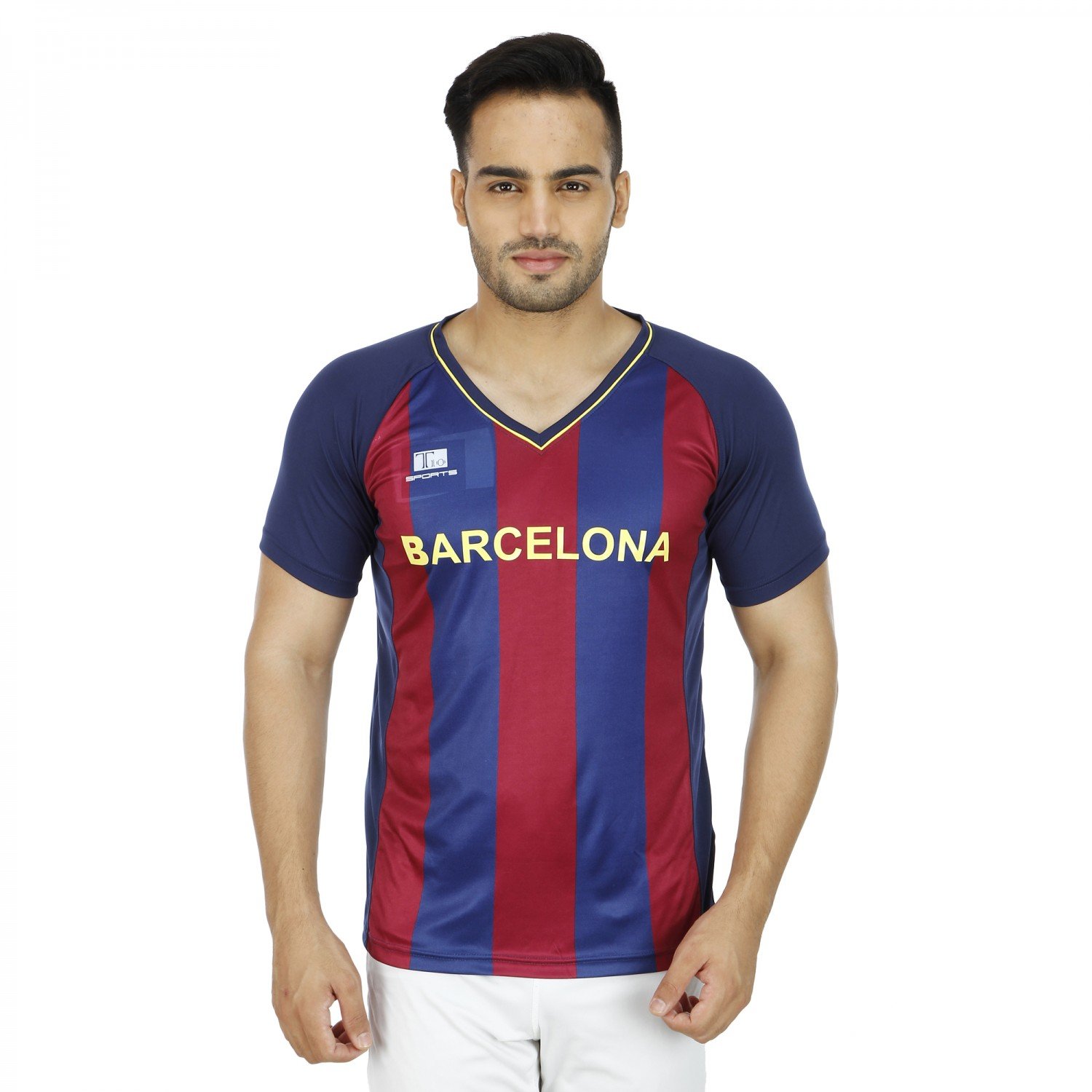 Barcelona Soccer Fan Jersey for Men VNeck Amazon.in Sports