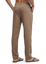 Willit Men's Linen Pants Casual Linen Dress Pants