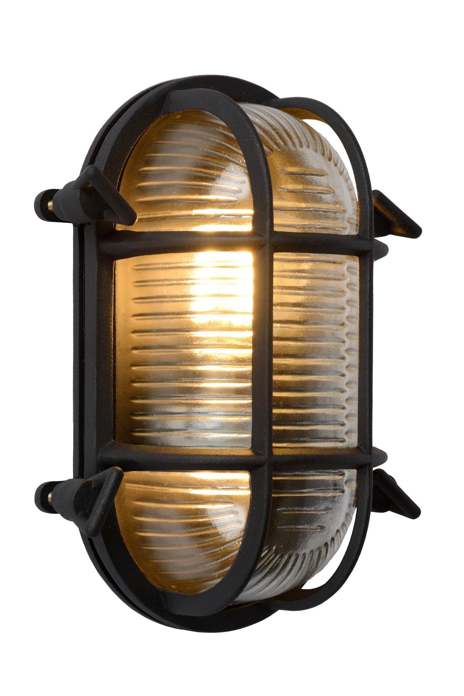 LUCIDE Dudley - Wall Light Indoor/Outdoor - 1xE27 - IP65 - Black
