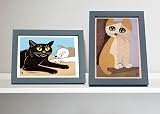 YiPinYin 7x5 Grey Photo Frames Set of 3 Perspex Wall/Tabletop Gallery view 2