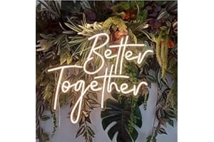 Better together Neon LED Signs USB Powered Acrylic Light For Motivational Everyday Words Wall Decor Bedroom Living Room Bar G